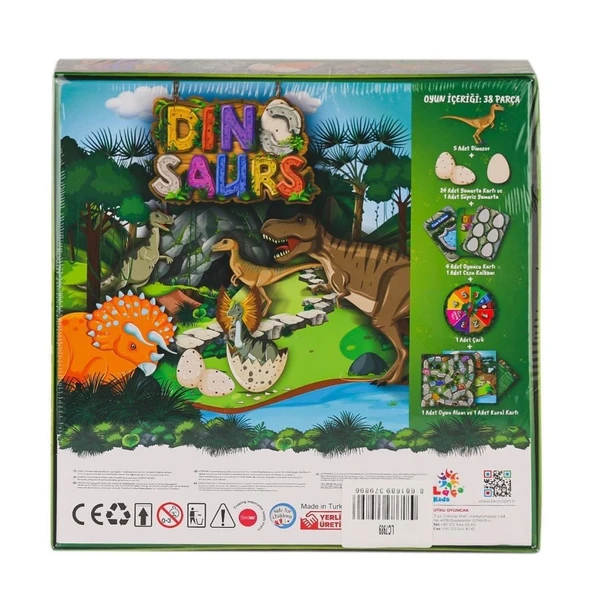 Eğitici Oyuncak Dinazor Oyunu - Laçokids Eğlenceli ve Öğretici Aktivite - 2