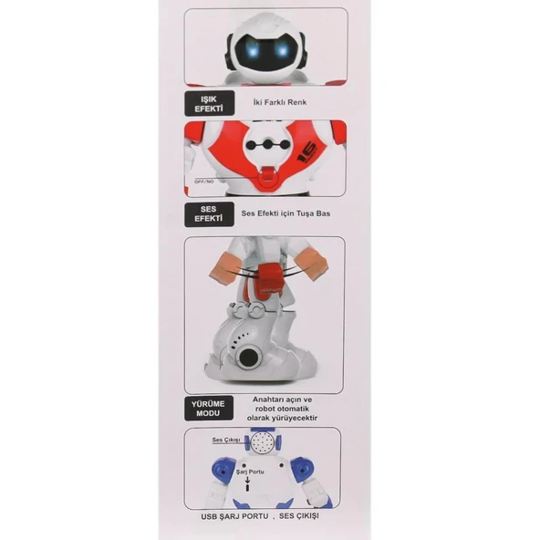 Uzaktan Kumandalı Dans Eden Akıllı Robot – Sesli ve Işıklı Eğlence - 4