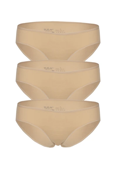 Bsm Kadın Modal 3Lü Bikini Külot 48333 - Resim 5