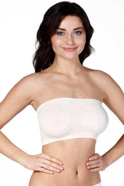 Özel Üretim Straples Sıkılaştırıcı Dikleştirici Şekillendirici Toparlayıcı Kadın Dikişsiz Bondeo Askısız Sütyen - Resim 2