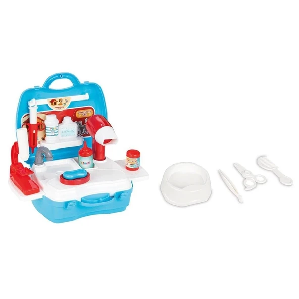 Çantalı Veteriner Seti Çocuk Gelişim ve Eğitici Rol Oyunu Seti - 4