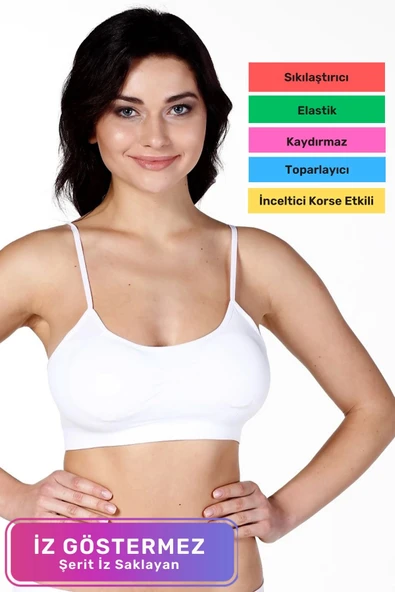 Yeni Sezon Toparlayıcı Nefes Alabilen Kumaş Zarif İç Göstermeyen İnce Askılı Sporcu Kadın Bustiyer