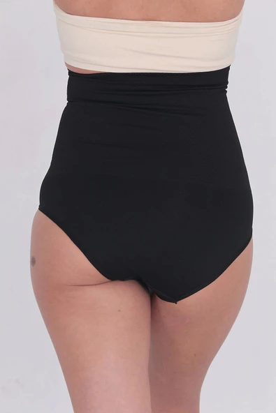 Premium Toparlayıcı Sıkılaştırıcı Vücut Şekillendirici Kaymaz Ağraflı Yüksek Bel Slip Korse - Resim 4