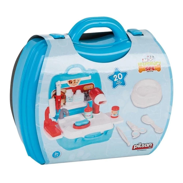 Çantalı Veteriner Seti Çocuk Gelişim ve Eğitici Rol Oyunu Seti - 5