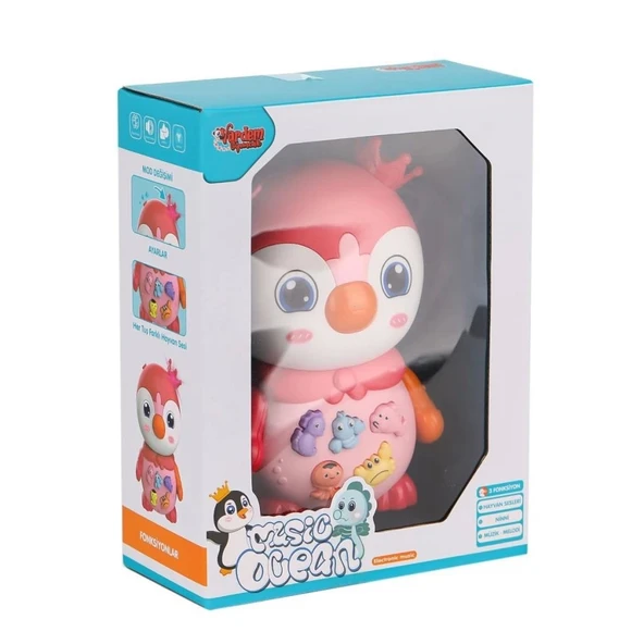Eğitici Işıklı ve Müzikli Penguen Piyano Çocuklar İçin Eğlenceli Oyun ve Müzik Deneyimi - 2