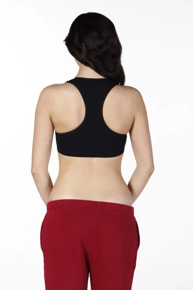 Özel Üretim Sıkılaştırıcı Toparlayıcı Esnek Rahat Şekillendirici Kalın Askılı Sporcu Pedli Bustiyer - Resim 4