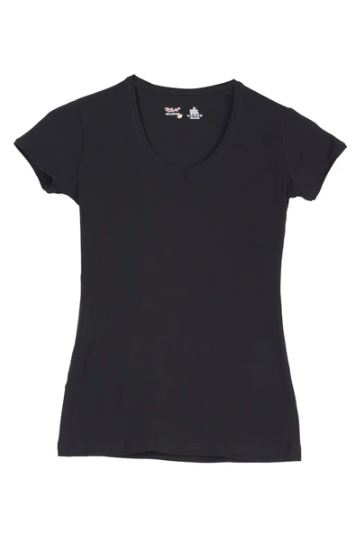 Looksense Bsm Kadın Modal V Yaka Kısa Kol Body 46543 - Resim 6