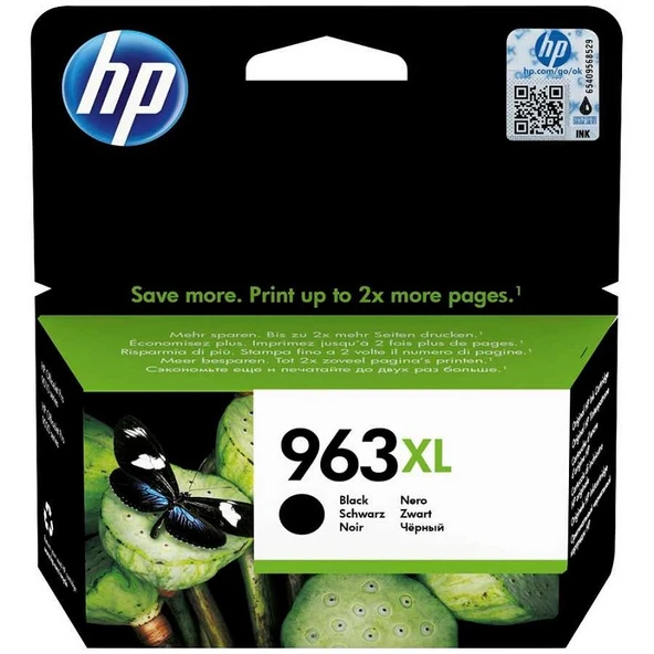 HP 3JA30AE (963XL) YUKSEK KAPASITE SIYAH MUREKKEP KARTUS