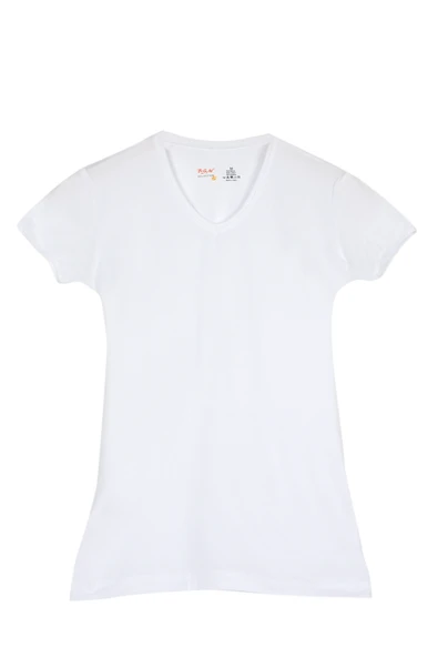 Looksense Bsm Kadın Modal V Yaka Kısa Kol Body 46543 - Resim 4