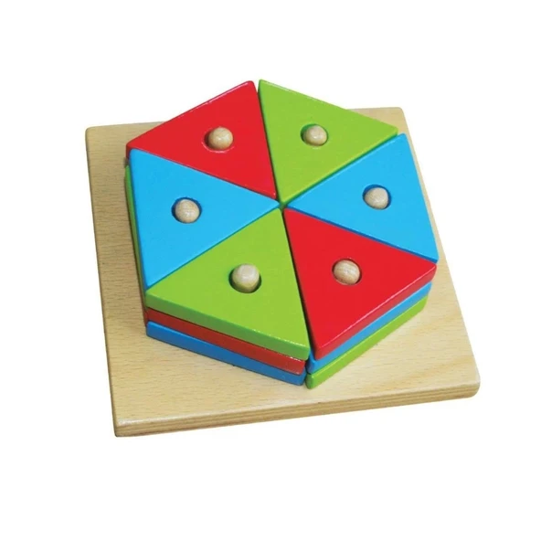 Altıgen Sök Tak - Eğitici ve Çocukların Gelişimini Destekleyen Altıgen Sök Tak Seti - 2