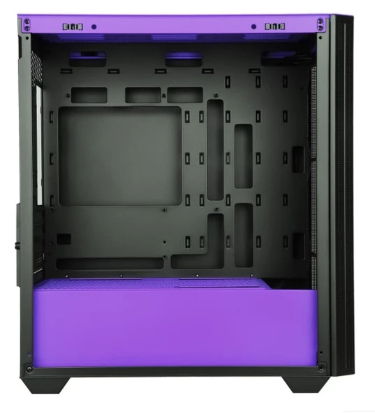 PowerBoost PB-P2252BP USB 3.0, ATX Mesh, Ring ARGB Fan, Mor Kasa - 3