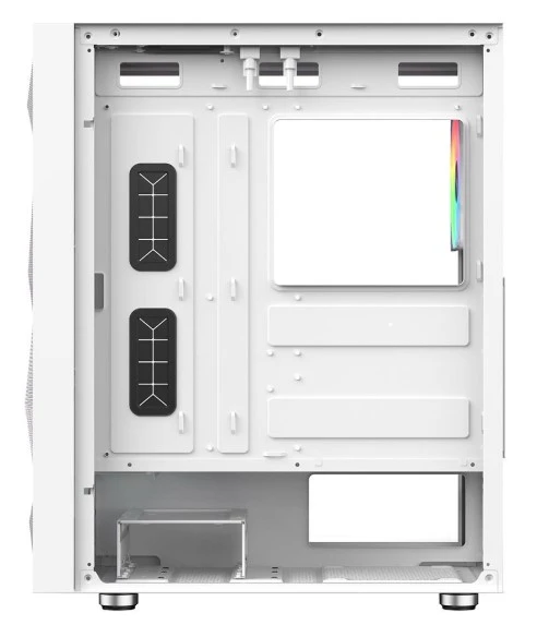 PowerBoost PB-P3509BW USB 3.0, ATX Mesh, ARGB Fan, Beyaz Kasa (PSU yok) - 4