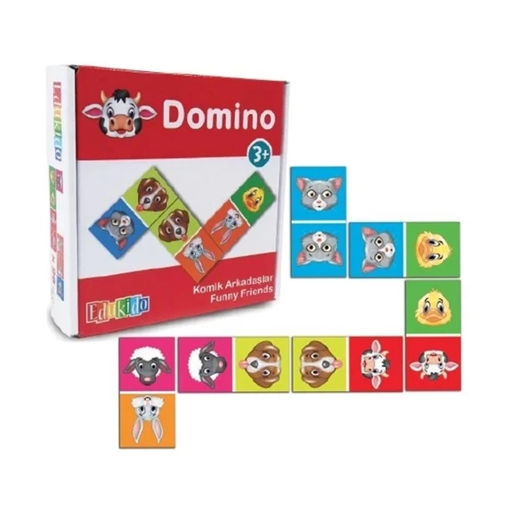 Komik Arkadaşlar Domino - Çocukların Gelişimine Katkı Sağlayan Eğitici Domino Oyunu