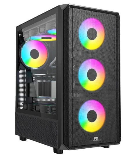PowerBoost PB-P3602BB 850w 80+ Bronze USB 3.0 ATX Mesh ARGB fan siyah kasa