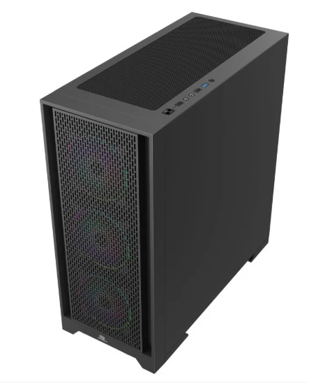 PowerBoost PB-P1600B USB 3.0 Mesh ARGB Fanlı Gaming Siyah Kasa  (PSU Yok) - 2