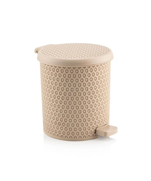 Omnipazar SY-4313 Safir Plastik Pedallı Çöp Kovası 3,5 lt - 2