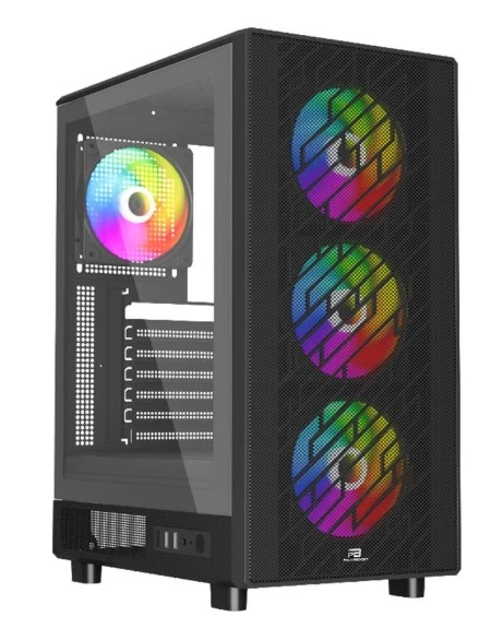 PowerBoost A700B 750W 80+ BRONZE ATX USB 3.0 Rainbow Fanlı Mesh Gaming Siyah Kasa