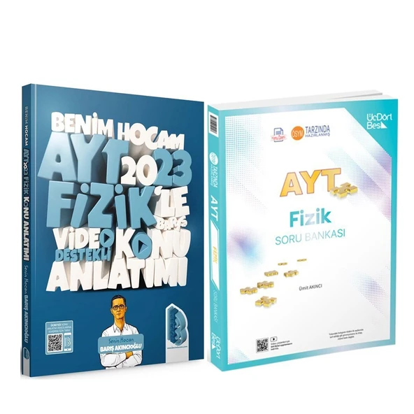 Benim Hocam 2023 AYT Fizik Konu ve Üç Dört Beş Soru Bankası Seti 2 Kitap