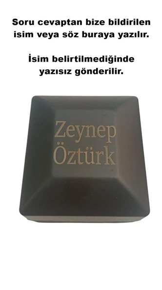 Kişiye Özel Isimli Led Işıklı Özel Alyans/tektaş Pırlanta Işıklı Yüzük Kutusu Siyah - 8