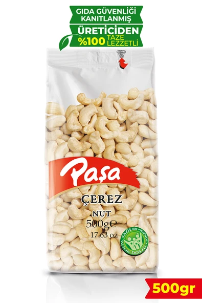 Paşa Kuruyemiş Çiğ Kaju Fıstığı 500 gr - 1
