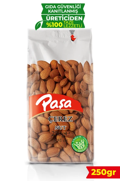 Paşa Kuruyemiş Kavrulmuş Badem 250 gr - 1