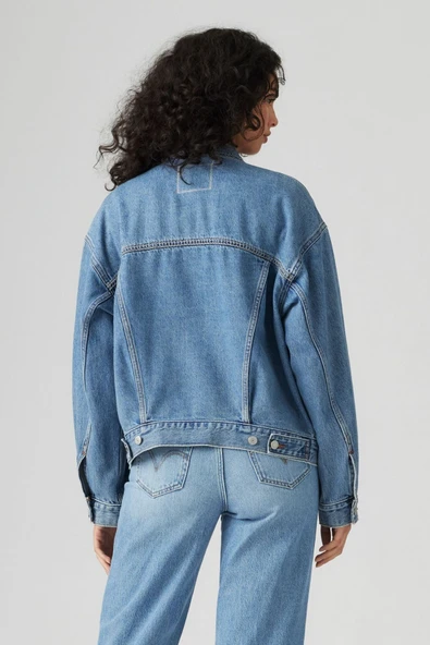 Levi's Oversized Jean Ceket Kadın - Günlük Minimalist Stil - 2