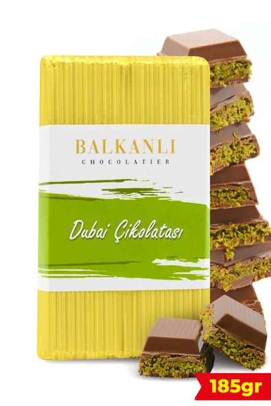 Paşa Kuruyemiş Antep Fıstıklı Kadayıflı Dubai Çikolatası 185 gr ürün görseli