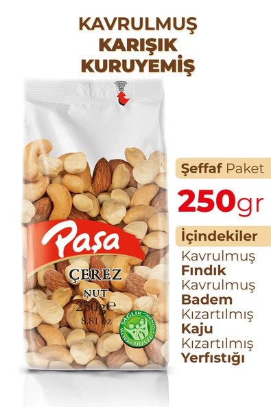 Paşa Kuruyemiş Kavrulmuş Karışık Kuruyemiş 250 Gr - 2