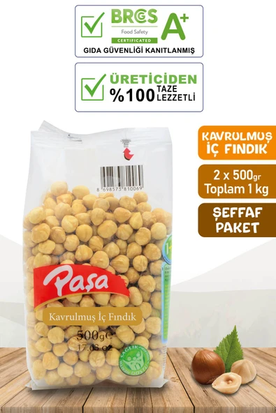 Kavrulmuş Fındık İçi 500 gr x 2 Adet (1 kg)