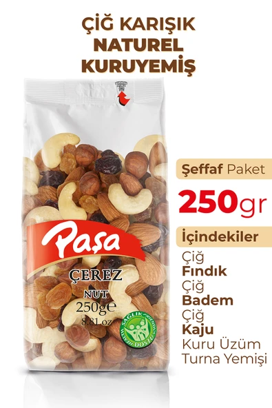 Paşa Kuruyemiş Çiğ Karışık Kuruyemiş 250 gr - 2