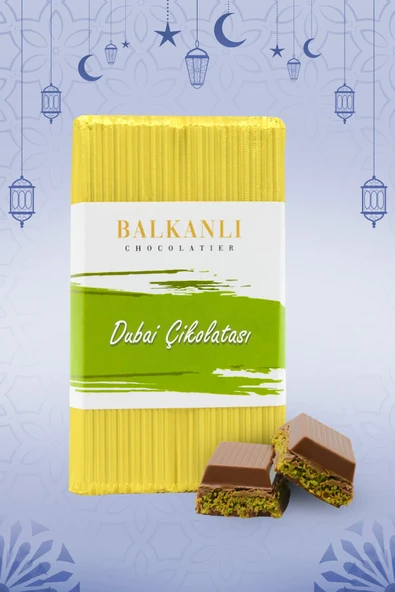 Antep Fıstıklı Kadayıflı Dubai Çikolatası 185 gr
