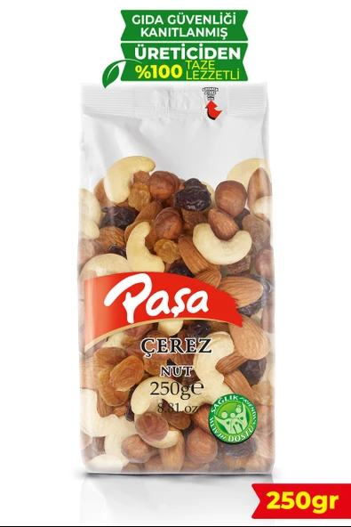Paşa Kuruyemiş Çiğ Karışık Kuruyemiş 250 gr - 1