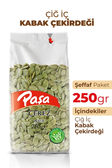 Paşa Kuruyemiş Çiğ İç Kabak Çekirdeği 250 gr - 2