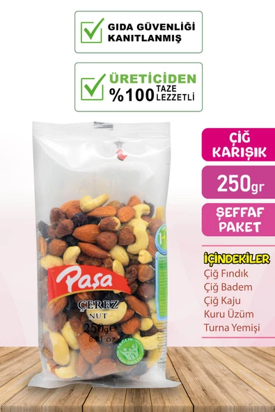 Çiğ Karışık Kuruyemiş 250 gr