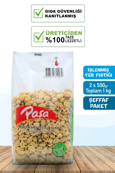 İşlenmiş Yer Fıstığı 500 gr x 2 Adet (1 kg)