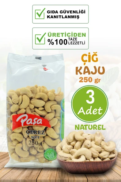 Çiğ Kaju Fıstığı 250 gr X 3 Adet (750 gr) - 2