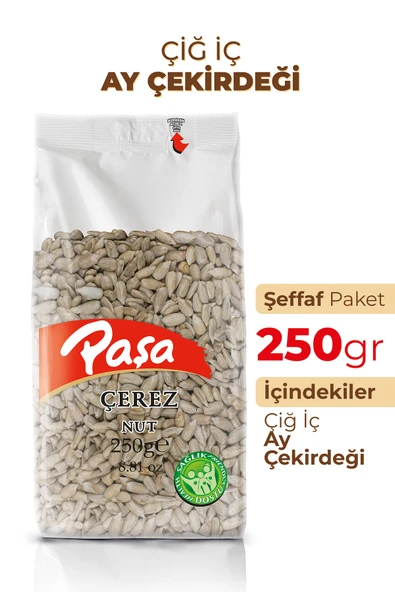 Paşa Kuruyemiş Çiğ İç Ay Çekirdeği 250 gr - Resim 2