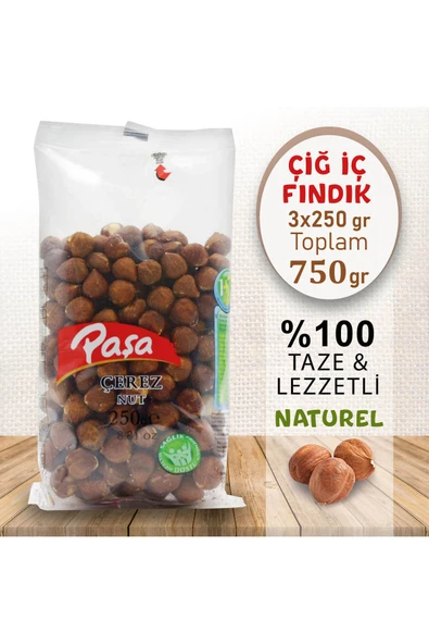 Çiğ Fındık İçi 250 gr X 3 Adet (750 gr)