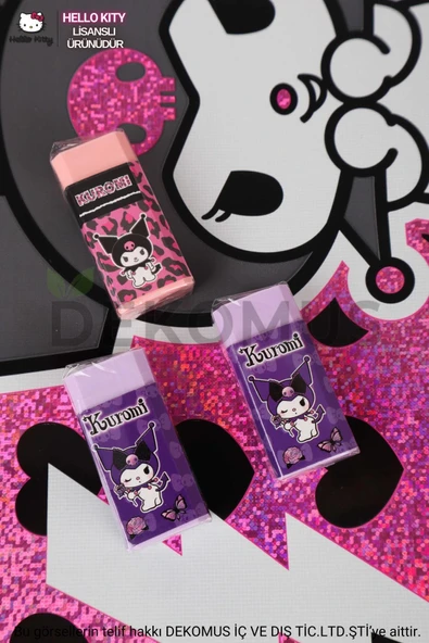 KUROMİ YENİ SEZON LİSANSLI KUROMI 2 ADET SİLGİ - 1