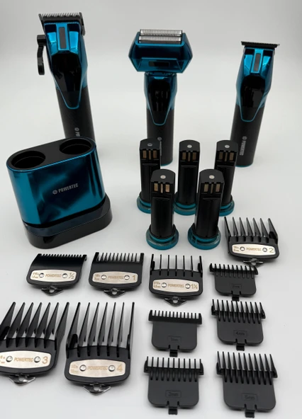 TR-5500 3in1 Profesyonel Bakım Kiti Saç Sakal Ense Vücut Günlük Tıraş Makinesi Seti