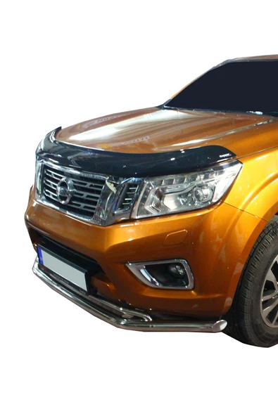 Nissan Navara Ön Krom Koruma Bıyık Paslanmaz Çelik - 2