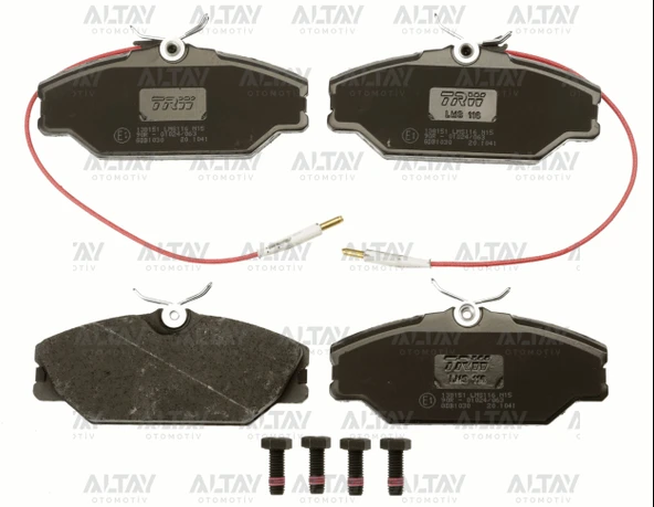 TRW-GDB1030 FREN BALATA MEGANE I  96-03 / SCENIC I 99-03 / LAGUNA I 93-01 / SAFRANE 92-00 FİŞLİ ÖN