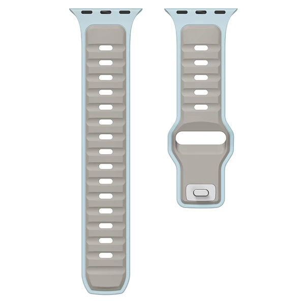 Apple Watch Ultra 49mm Zore KRD-135 Silikon Kordon Strap Kayış - Resim 6