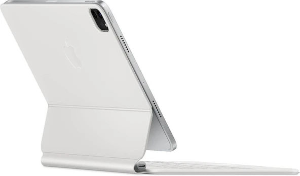 Apple Magic Keyboard: 11 inç iPad Pro ve iPad Air (4. ve 5. nesil) için iPad klavyesi ve kılıfı, harika yazma deneyimi, yerleşik trackpad, Almanca - Beyaz - 3