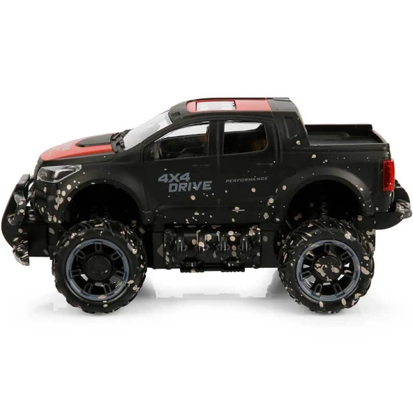 Crazon 1:18 Uzaktan Kumandalı 4x4 Crazy Off-Road Araba 2.4 Ghz Usbj Şarj Siyah Kırmızı - 4