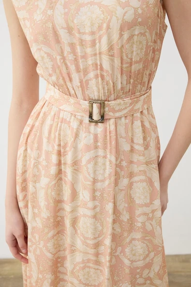 Pastel Desen Kolsuz Elbise-Gömlek Takim Terzi Dükkani - 7