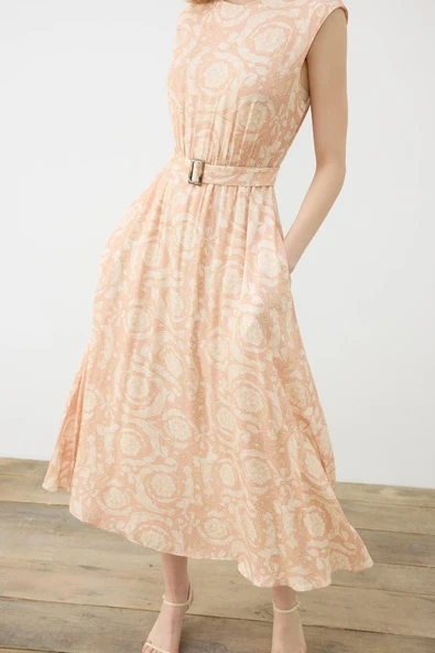 Pastel Desen Kolsuz Elbise-Gömlek Takim Terzi Dükkani - 8