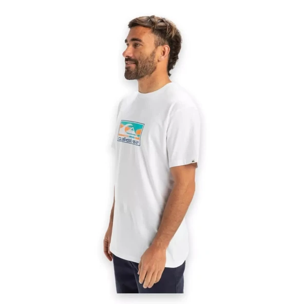 Quiksilver Eqyzt08045 Ev Gradient Box Ss Beyaz Erkek T-Shirt - Resim 2