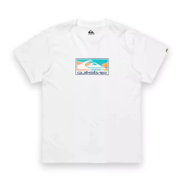 Quiksilver Eqyzt08045 Ev Gradient Box Ss Beyaz Erkek T-Shirt - Resim 4