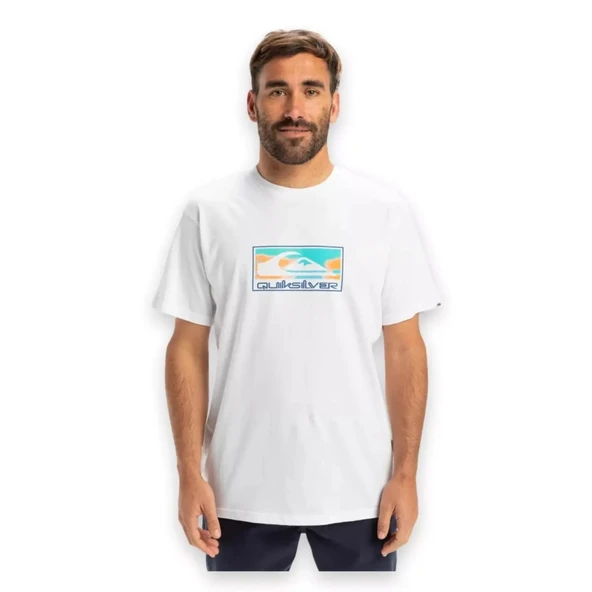Quiksilver Eqyzt08045 Ev Gradient Box Ss Beyaz Erkek T-Shirt ürün görseli 1